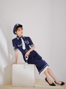 画像15: 【SALE!!】【即日発送！】【ハロウィン】ポリスタイトロング 【コスプレ5点セット】 【S-Lサイズ/1カラー】[[HC03]-B] (15)