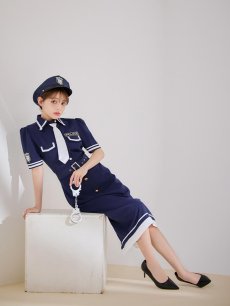 画像6: 【SALE!!】【即日発送！】【ハロウィン】ポリスタイトロング 【コスプレ5点セット】 【S-Lサイズ/1カラー】[[HC03]-B] (6)