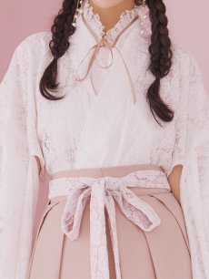 画像15: 【即日発送！】【ハロウィン】猫巫女レース袴 【コスプレ5点セット】 【FREEサイズ/2カラー】[[HC03]-OMN] (15)