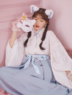 画像17: 【即日発送！】【ハロウィン】猫巫女レース袴 【コスプレ5点セット】 【FREEサイズ/2カラー】[[HC03]-OMN] (17)