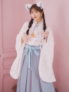 画像19: 【即日発送！】【ハロウィン】猫巫女レース袴 【コスプレ5点セット】 【FREEサイズ/2カラー】[[HC03]-OMN] (19)