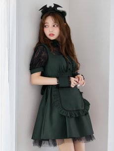 画像5: 【即日発送】【ハロウィン】コウモリクラシカルメイド【コスプレ6点セット】【S-XLサイズ/2カラー】[HC03] (5)