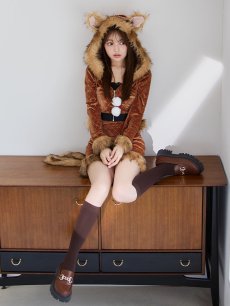 モデル：ちぃぽぽ　身長158cm　着用サイズ：Sサイズ