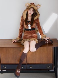 モデル：ちぃぽぽ　身長158cm　着用サイズ：Sサイズ