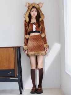 モデル：ちぃぽぽ　身長158cm　着用サイズ：Sサイズ