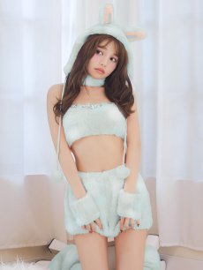 画像13: 【即日発送】【ハロウィン】パステルもこもこバニー【コスプレ7点セット】【フリーサイズ/6カラー】[HC03] (13)