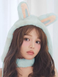 画像35: 【即日発送】【ハロウィン】パステルもこもこバニー【コスプレ7点セット】【フリーサイズ/6カラー】[HC03] (35)