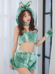 画像8: 【即日発送】【ハロウィン】パステルもこもこバニー【コスプレ7点セット】【フリーサイズ/6カラー】[HC03] (8)