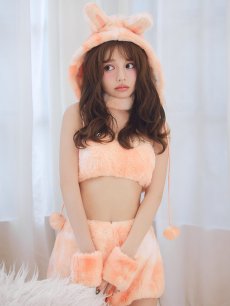 画像28: 【即日発送】【ハロウィン】パステルもこもこバニー【コスプレ7点セット】【フリーサイズ/6カラー】[HC03] (28)