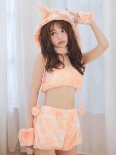 画像30: 【即日発送】【ハロウィン】パステルもこもこバニー【コスプレ7点セット】【フリーサイズ/6カラー】[HC03] (30)