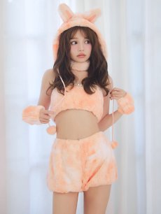 画像31: 【即日発送】【ハロウィン】パステルもこもこバニー【コスプレ7点セット】【フリーサイズ/6カラー】[HC03] (31)