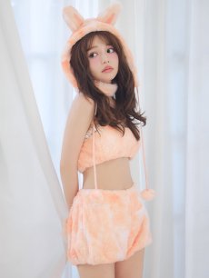 画像11: 【即日発送】【ハロウィン】パステルもこもこバニー【コスプレ7点セット】【フリーサイズ/6カラー】[HC03] (11)