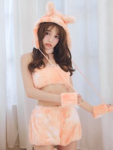 画像20: 【即日発送】【ハロウィン】パステルもこもこバニー【コスプレ7点セット】【フリーサイズ/6カラー】[HC03] (20)