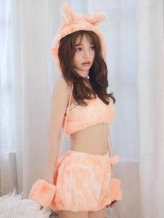 画像23: 【即日発送】【ハロウィン】パステルもこもこバニー【コスプレ7点セット】【フリーサイズ/6カラー】[HC03] (23)