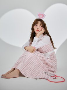 画像12: 【SALE!!】【即日発送！】【ハロウィン】ナースツイードロングフレア 【コスプレ3点セット】 【S-XLサイズ/1カラー】[HC03] (12)