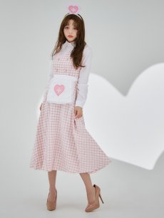 画像15: 【SALE!!】【即日発送！】【ハロウィン】ナースツイードロングフレア 【コスプレ3点セット】 【S-XLサイズ/1カラー】[HC03] (15)