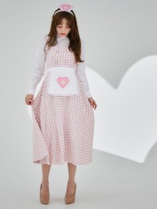 画像16: 【SALE!!】【即日発送！】【ハロウィン】ナースツイードロングフレア 【コスプレ3点セット】 【S-XLサイズ/1カラー】[HC03] (16)