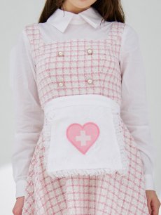 画像20: 【SALE!!】【即日発送！】【ハロウィン】ナースツイードロングフレア 【コスプレ3点セット】 【S-XLサイズ/1カラー】[HC03] (20)