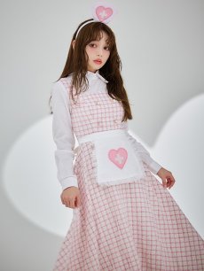 画像2: 【SALE!!】【即日発送！】【ハロウィン】ナースツイードロングフレア 【コスプレ3点セット】 【S-XLサイズ/1カラー】[HC03] (2)