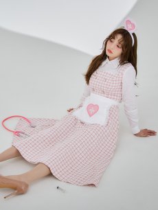 画像6: 【SALE!!】【即日発送！】【ハロウィン】ナースツイードロングフレア 【コスプレ3点セット】 【S-XLサイズ/1カラー】[HC03] (6)