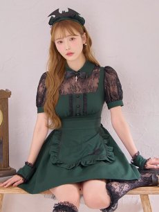 画像2: 【即日発送】【ハロウィン】コウモリクラシカルメイド【コスプレ6点セット】【S-XLサイズ/2カラー】[HC03] (2)