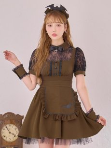 画像4: 【即日発送】【ハロウィン】コウモリクラシカルメイド【コスプレ6点セット】【S-XLサイズ/2カラー】[HC03] (4)