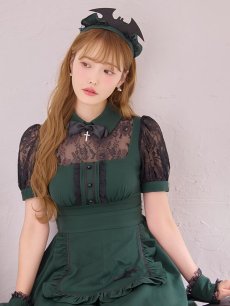 画像8: 【即日発送】【ハロウィン】コウモリクラシカルメイド【コスプレ6点セット】【S-XLサイズ/2カラー】[HC03] (8)