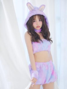 画像23: 【即日発送】【ハロウィン】パステルもこもこバニー【コスプレ7点セット】【フリーサイズ/6カラー】[HC03] (23)