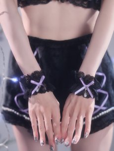 画像14: 【即日発送】【送料無料！】【サンリオ】クロミランジェリーセットアップルームウェア【S-L/1カラー】[HC02]ゆりにゃ着用 (14)
