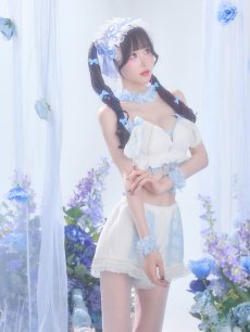 画像6: 【即日発送】【送料無料！】【サンリオ】シナモロールランジェリーセットアップルームウェア【S-L/1カラー】[HC02]ゆりにゃ着用 (6)