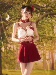 画像5: 【即日発送】【送料無料！】【サンリオ】ハローキティランジェリーセットアップルームウェア【S-L/1カラー】[HC02]ゆりにゃ着用 (5)