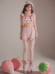 画像4: 【即日発送】【サンリオ】マイメロディセットアップルームウェア【S-L/1カラー】[OF03] (4)