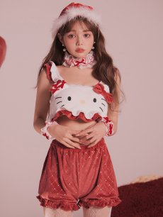 画像20: 【即日発送】【サンリオ】ハローキティキルティングセットアップルームウェア【S-L/1カラー】[OF03] (20)