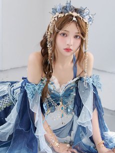 画像4: 【ハロウィン】【一部予約 / 10月下旬発送予定】 エキゾチックエルフヘッド/ハンドアクセ ハロウィン小物 単品【コスプレ2点セット/2カラー】[HC03] (4)