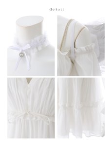 画像8: 【ハロウィン】シフォンスウィートエンジェルミニドレス【コスプレ4点SET】【XS-Lサイズ】[OF03] (8)