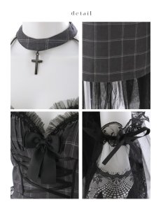 画像25: 【即日発送】【ハロウィン】チュールロングトレーン魔女コスプレ【コスプレ3点SET】【XS-Mサイズ】[OF03]ゆりにゃ着用 (25)
