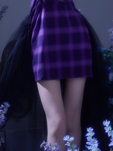 画像15: 【送料無料！】【ハロウィン】チュールロングトレーン魔女コスプレ【コスプレ4点SET】【XS-Mサイズ】【予約/9月下旬発送予定】[OF03]ゆりにゃ着用 (15)