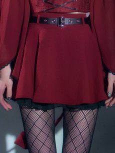 画像7: 【送料無料！】【ハロウィン】ケープロングスリーブリボンデビルコスプレ【コスプレ4点SET】【S-Lサイズ】[OF03]ゆりにゃ着用 (7)