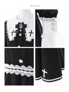 画像19: 【送料無料！】【ハロウィン】ゴシックシスターロングスカートコスプレ【コスプレ3点SET】【S-XLサイズ】[OF03]加藤美南着用 (19)