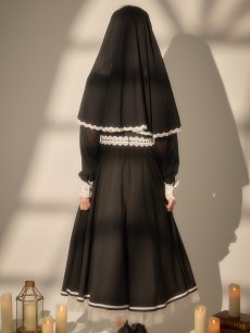 画像14: 【送料無料！】【ハロウィン】ゴシックシスターロングスカートコスプレ【コスプレ3点SET】【S-XLサイズ】[OF03]加藤美南着用 (14)