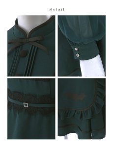画像24: 【即日発送】【送料無料！】【ハロウィン】コウモリミニワンピース洋館メイド【コスプレ2点SET】【XS-Lサイズ】[OF04]吉木千沙都（ちぃぽぽ）着用 (24)