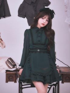 画像3: 【送料無料！】【ハロウィン】コウモリミニワンピース洋館メイド【コスプレ2点SET】【XS-Lサイズ】【一部予約/9月中旬発送予定】[OF03]吉木千沙都（ちぃぽぽ）着用 (3)