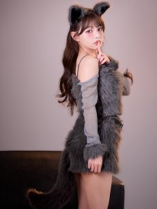 画像17: 【送料無料！】【ハロウィン】ラメスリーブウルフセットアップ【コスプレ5点SET】【XS-Mサイズ】【予約/9月下旬発送予定】[OF03]吉木千沙都（ちぃぽぽ）着用 (17)