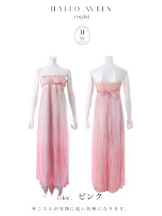 画像24: 【送料無料！】【ハロウィン】ピンク花刺繍ロングシフォン漢服セット【コスプレ4点SET】【Fサイズ】【予約/8月下旬発送予定】[OF03]吉木千沙都（ちぃぽぽ）着用 (24)