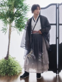 メンズ漢服 漢服セット（Gray Gradation）