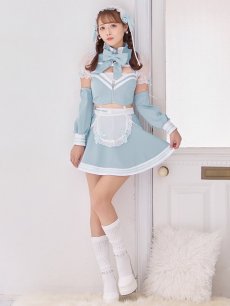 画像14: 【即日発送！】【sugar nine×マリームーンコラボ】 【ハロウィン】マリームーンコラボジャージメイド 【コスプレ8点セット】 【XS-Lサイズ/2カラー】[HC03] (14)