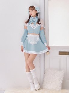 画像15: 【即日発送！】【sugar nine×マリームーンコラボ】 【ハロウィン】マリームーンコラボジャージメイド 【コスプレ8点セット】 【XS-Lサイズ/2カラー】[HC03] (15)