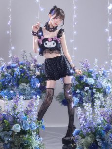 画像11: 【即日発送】【送料無料！】【サンリオ】クロミセットアップルームウェア【S-L/1カラー】[HC02]ゆりにゃ着用 (11)