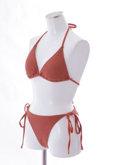 画像34: 【即日発送】【水着セール】【ビキニ】【水着】トライアングルヘルシー ニットビキニ[YMT] (34)