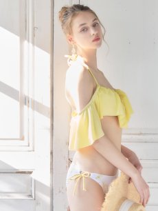 画像9: 【即日発送】【ビキニ】【水着】フリルショルダーフラワービキニ[YMT] (9)